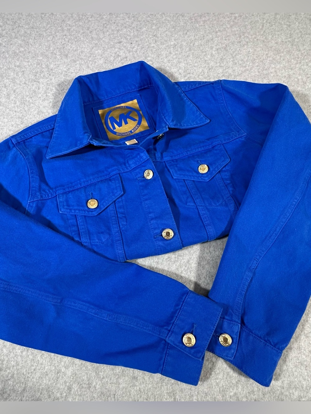 Michael Kors Cobalt Blue Jean Jacket